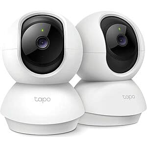 2-Pack Tapo C210P2 2K Pan/Tilt Indoor Security Camera $36.95 + Free S&H & More