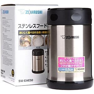 25oz. Zojirushi Vacuum Insulated Food Jar (Black/Stainless) $31.20