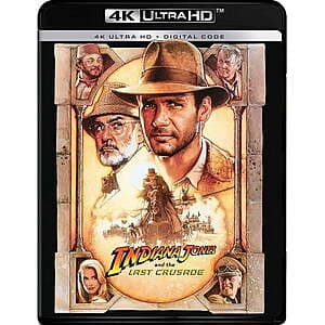 Indiana Jones & The Last Crusade (4K Ultra HD + Digital Copy) $13