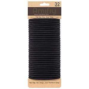 32-Ct 4mm Amifiy No Damage Hair Ties (Black) $2