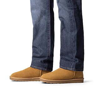 Bruno Marc Men's Suede Short Winter Boots (Chestnut or Black) $20