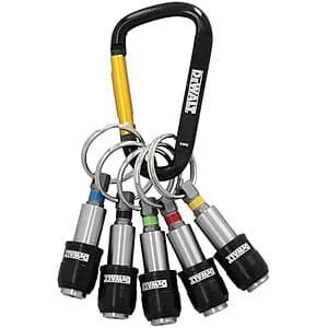 DeWALT Keyring Bit Holder Set for 1/4" Hex Bits $13.50
