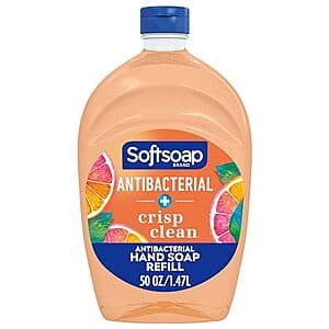 50-Oz Softsoap Antibacterial Liquid Hand Soap Refill (Crisp Clean) $3.70 w/ Subscribe & Save