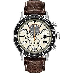 44mm Citizen Men's Eco-Drive Weekender Brycen SS Chronograph Watch $189 + Free S&H