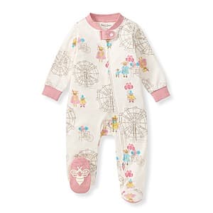 Burt's Bees Baby Infants' Fall Carnival Organic Sleep & Play Pajamas $3 & More + Free S&H
