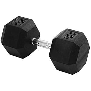 BalanceFrom Rubber Encased Hex Single Dumbbells: 70-Lbs $58.50, 60-Lbs $54 & More + Free Shipping