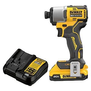 DEWALT 20V MAX 1/4" Brushless Cordless Impact Driver w/ 2Ah Battery & Charger $99 + Free S&H