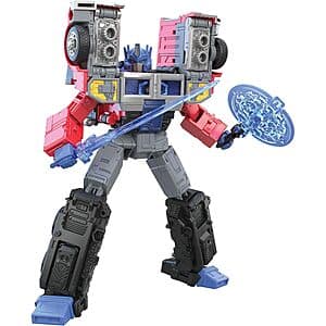 Transformers Generations Legacy G2 Universe Laser Optimus Prime Action Figure $25