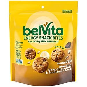 5-Oz belVita Energy Snack Bites (Banana, Dark Chocolate and Sunflower Seed) $2.80 & More w/ Subscribe & Save