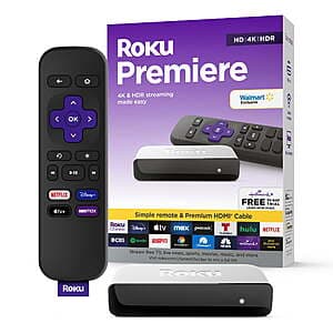Roku Premiere 4K HDR Streaming Media Player w/ HDMI Cable & Remote $20 + Free Store Pickup