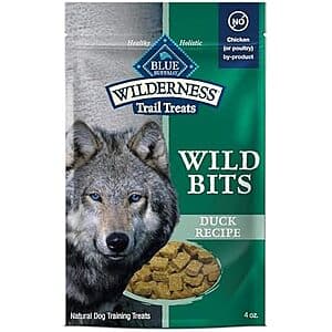 Select Amazon Accts: 4oz. Blue Buffalo Wilderness Wild Dog Treats (Duck/Chicken) $3 w/ S&S