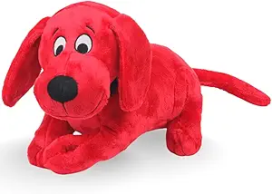 Clifford Snuggle Buddy 14" Plush Dog Toy (Squeakers, Crinkle) $4