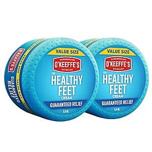 2-Pack 6.4-Oz O'Keeffe's for Healthy Feet Foot Cream $17.85 w/ Subscribe & Save