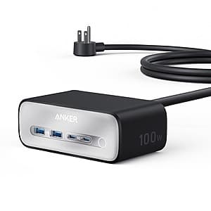 Anker 7-In-1 100W USB-C Nano Charging Power Strip Station w/ 5' Cord (Black) $35.15 + Free S/H