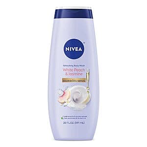 20oz. Nivea Refreshing Body Wash w/ Nourishing Serum (White Peach & Jasmine) $3 w/ Subscribe & Save