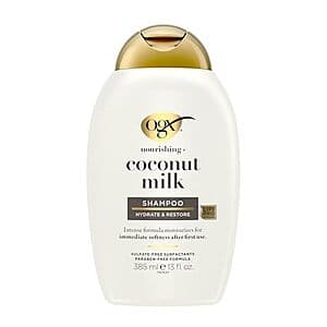 13-Oz OGX Nourishing + Coconut Milk Shampoo $3.10 w/ Subscribe & Save & More