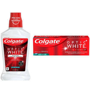 Colgate Optic White: 16-Oz Mouthwash + 4.2-Oz Toothpaste + $4 Walgreens Cash $5 + Free Store Pickup on $10+