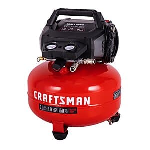 CRAFTSMAN 6-Gal 150 PSI Portable Electric Pancake Air Compressor $99 + Free S&H