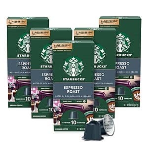 50-Count Starbucks by Nespresso Original Line Capsules (Various) from $15.75 w/ Subscribe & Save