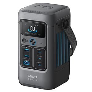 Anker SOLIX C200 192Wh LiFePO4 Portable DC Power Bank Station $100 + Free Shipping
