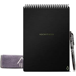 36-Page Rocketbook Smart Reusable Spiral Notebook w/ Pen (Various, 8.5'' x11'') $14