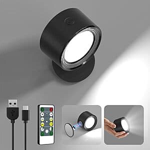 Lightbiz LED Wall Mounted Sconce w/ Remote $4