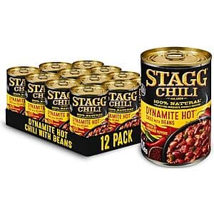 12-pk 15-oz STAGG Dynamite Chili with Beans $18.15 w/ Subscribe & Save