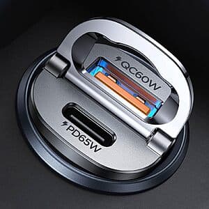 MRGLAS 2-Port up to 125W Car Charger w/ 65W USB-C $7.65