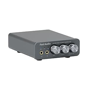 Fosi Audio K5 Pro Mini Gaming DAC Headphone Amplifier $52 + Free S&H