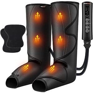 SHINE WELL Air Compression Leg Massager w/ Heat for Circulation $50 + Free S/H