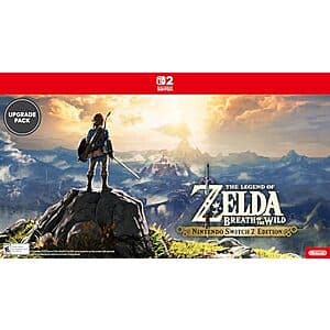 The Legend of Zelda: Breath of the Wild Nintendo Switch 2 Upgrade Pack $7 (Digital Code)