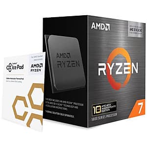 AMD Ryzen 7 5800X3D 10th Anniversary Ed. CPU + MSI MAG Coreliquid AIO Liquid Cooler $349 + Free S&H