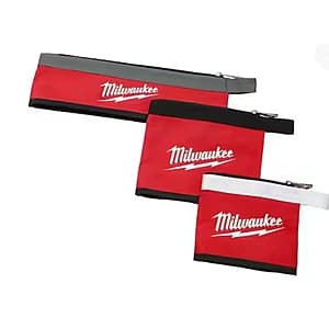 3-Pack Milwaukee Multi-Size Zipper Tool Bags (Red, 14", 8" & 6") $10 + Free Shipping