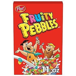 11-Oz Post Fruity Pebbles Breakfast Cereal $1.50 w/ Subscribe & Save