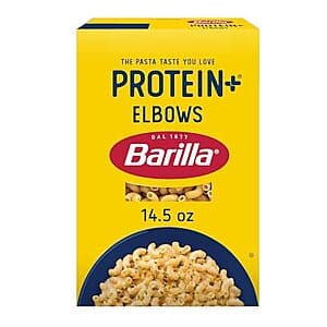 14.5-oz Barilla Protein+ Elbows Pasta $2.40 & More w/ Subscribe & Save