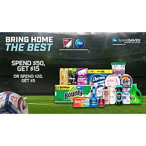Procter & Gamble Household Product Rebate: $5 Back on $20+ or $15 Back on $50+ (Receipt upload required)