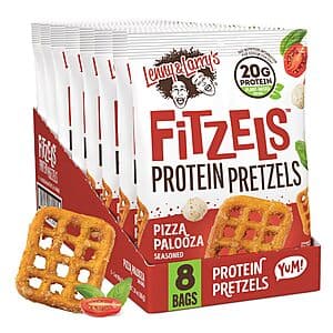 8-Pack 3oz Lenny & Larry's Pizza Palooza FITZELS Savory Pretzel Snacks $10.25 w/ Subscribe & Save