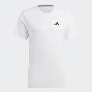 adidas Men's Train Essentials Feelready Training Tee (White/Black) $8 + Free Shipping