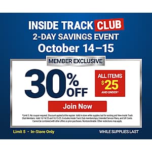 Harbor Freight Stores: Inside Track Members Event: All Items $25 And Under 30% Off (Limit 5/Valid thru 10/15)