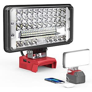 Ecarke 14500LM 145W LED Work Light Compatible w/ Milwaukee 18V Battery (Tool Only) $18