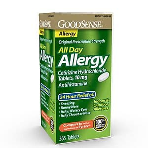 365-Count GoodSense All Day Antihistamine Tablets (10mg) $5.10 w/ Subscribe & Save