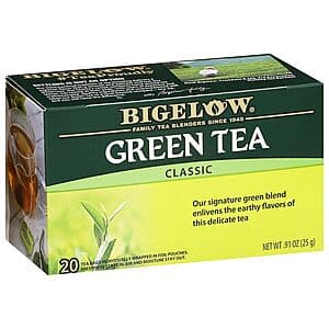 20-Count Bigelow Green Tea Bags (Classic) $1.80