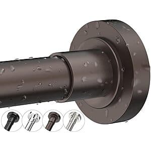 PrettyHome Adjustable Tension Shower Curtain Rod: 29-73.5" (Various Colors) $8 & More