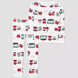 2-Piece Carter's Just One You Toddler Christmas Long Sleeve Cotton Pajama Set $5 + Free Store Pickup