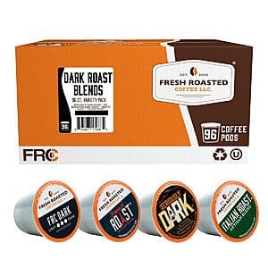 96-Count Fresh Roasted Coffee Dark Roast Blend K-Cup Pods (variety pack) $20.80 w/ Subscribe & Save