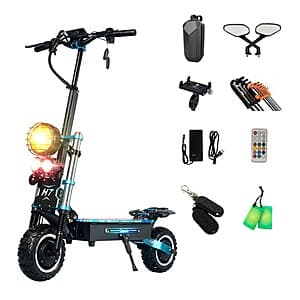 11" GLEERIDE H7 Dual 3000W Motor 60V 30Ah Electric Scooter (up to 55mph / miles) $1099 + Free Shipping
