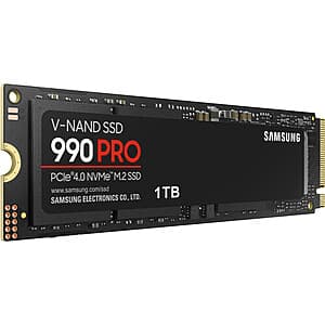 B&H Deal Zone Storage Sale: 1TB Samsung 990 PRO PCIe Gen4 M.2 Internal SSD $90 & More + Free Shipping on $49+
