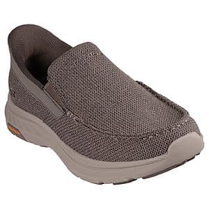Skechers Men's USA Pollard Wilfred Dual Gore Moc Toe Slip-In Loafers (Taupe) $36 + Free S&H