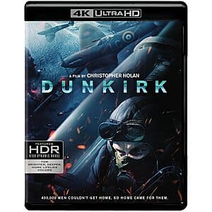 Dunkirk (4K UHD + Blu-ray) $11.50