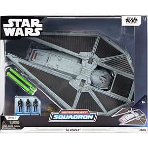 9" Star Wars Micro Galaxy Squadron TIE Reaper Attack Lander Vehicle w/ 3 Figures $9.85